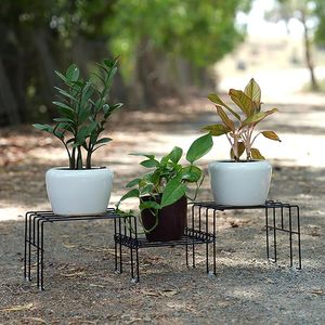 Modern Metal Flower <b>Stands</b> Powder Coated <b>Indoor</b> <b>Plant</b> Display Rack Minimalist Design for Home Use - Product Image 4