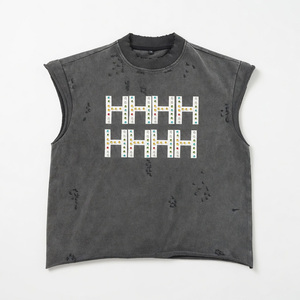 Camiseta sin mangas de algodón con estampado gráfico para hombre, cuello redondo, alta calidad, para todas las estaciones, ideal para entrenamiento, 2026, a bajo precio. - Product Image 1
