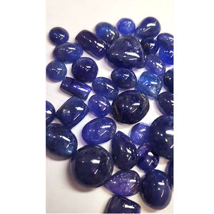 Lot de 43 cabochons en tanzanite naturelle, de 7 mm à 18 mm, formes ovales, poire et rectangulaires, 663 carats, Iroc Sales, pierres précieuses en vrac, 530,4 $ US pour l'ensemble - Product Image 3