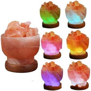 Lampe de sel rose LED de l'Himalaya, 100% pure, couleur rose naturelle, pour chambre et salon, raffinée, solide, emballée en sachet ou en bouteille - Product Image 5