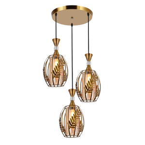 Lampe suspendue vintage en métal noir, design cage, pour la maison, la cuisine, la salle à manger, le café, le bar, décoration, prix bas - Product Image 4