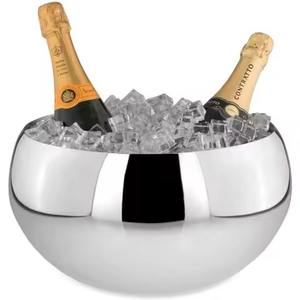Moderno Enfriador de Vino y Champán de Acero Inoxidable Pulido para Bar, Hotel, Fiesta, Boda - Product Image 1
