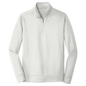Sudadera de punto para hombre con cremallera de un cuarto, cuello alto, manga larga, color liso, ajuste regular, para otoño - Product Image 6