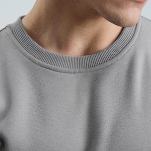 Custom Sweatshirt For <b>Men</b> Crew Neck Drop Shoulder <b>Pullover</b> Streetwear High Quality Unique Design Basic Cotton Blended - Product Image 4