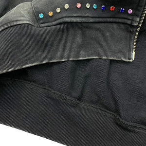 ผ้าฟลีซคอตตอน 100% 370 กรัม ปักลาย ซิปหน้า มีฮู้ด ล้างสี พิมพ์ลายเพชรนูน แบบวินเทจ สตรีทแวร์ ยูนิเซ็กส์ สำหรับฤดูหนาว - Product Image 4