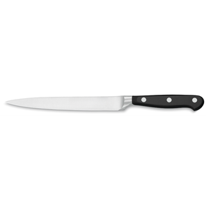 Cuchillos Profesionales para Trinchar Carne con Hoja Larga y Puntiaguda de Acero Inoxidable, Mango Negro con Triple Remache para Rebanar Asados con Precisión - Product Image 1
