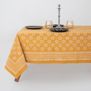 Última Colección Dabu, Mantel de Algodón Hecho a Mano con Estampado Floral Indio, Decoración para Bodas, Cubierta de Mesa - Product Image 1