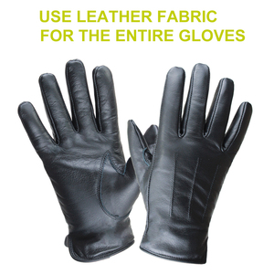 Guantes de Cuero Negros Suaves y Cálidos, Marca OEM, para Uso en Fiestas, Unisex, Aislamiento Térmico, Protección Táctica, Pantalla Táctil - Product Image 5