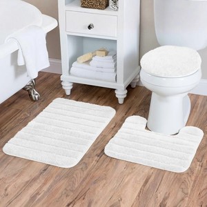 Luxury Pure Cotton Tufted Floral Eco-Friendly Bath Mats Heavy Quality Durable Bathroom <b>Floor</b> Mat <b>Machine</b> Made Wholesale Price - Product Image 3