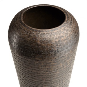 Vase de sol en bronze fait main de la collection Signature, design industriel, hauteur 88 cm, diamètre 31 cm - Product Image 5