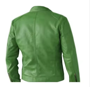 แจ็คเก็ตหนังผู้ชายทรงเข้ารูป-ขายส่งออกแบบตามสั่ง - Product Image 2