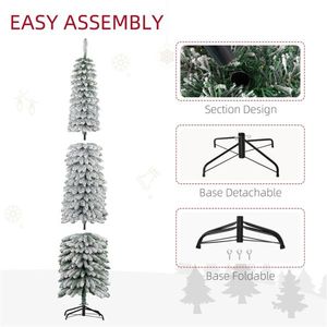 6ft Christmas Trees Festive Holiday Decorations with Sparkling <b>Lights</b> for Home Office or Outdoor <b>Space</b> - Product Image 6