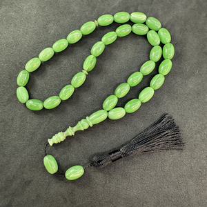 Tasbih de Piedra de Amatista Natural, Cuentas de Oración Islámicas, Subha, Rosario Musulmán, Tasbih de Resina - Product Image 2
