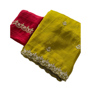 Último Royal Look Indian Bollywood Designer Exclusive Sari Party Wear Saree Impresionante Look Trendy Showstopper Saree Más vendido - Product Image 1