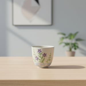 Taza de Té de Gres de Primera Calidad 3460938-0.12 con Estampado de Flores en Toda la Superficie - Product Image 3