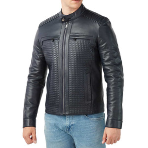 Luxury Men <b>Real</b> <b>Leather</b> <b>Jacket</b> with Classic Collar & Modern Street Fashion Trendy Streetwear Premium Quality <b>Leather</b> <b>Jacket</b> - Product Image 3