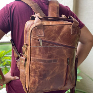 Nouvelle vente chaude en cuir véritable femmes sac à dos sac à main mode cuir de vachette concepteur polyvalent Convertible cartable sacs à dos - Product Image 6