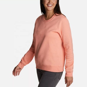 Vente chaude lettre imprimer à la mode Hip Pop Streetwear coton polaire surdimensionné rond O col rond pull femmes sweats pull - Product Image 6