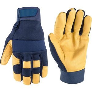 Gants de mécanicien de qualité supérieure en cuir, résistants aux chocs TPR, avec poignet élastique, anti-chaleur, antidérapants, sans latex pour - Product Image 5