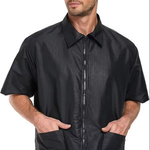 Blouse de Barbier Unisexe Décontractée Hiver Col Montant Légère Respirante Anti-Transpiration pour Coiffeurs - Product Image 1