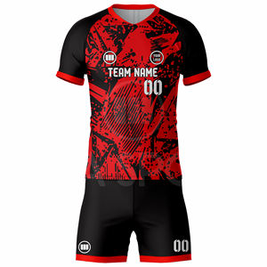 Ensemble d'uniformes de football personnalisés au design innovant, maillots et shorts de sublimation, tenues d'équipe, fournisseur d'usine OEM en gros - Product Image 4