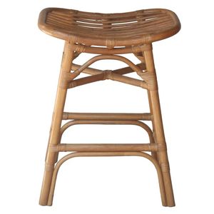 Taburete Tradicional Hecho a Mano de Ratán con Fina Trenzado de Mimbre para Colección de Muebles Rústicos para el Hogar, Hotel o Cafetería - Product Image 2