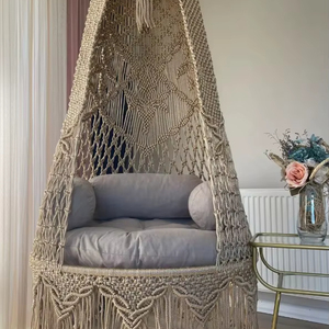 Boho <b>Hammock</b> Chair, Macrame Swing Chair, Hanging Chair for Indoor & Outdoor - Product Image 1