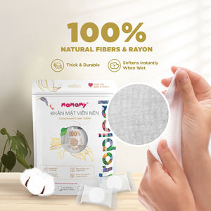 Serviettes de Bain Haut de Gamme en Tissu Non-Tissé 100% Fibres Naturelles, Compressées, à Utilisation Rapide, Nouveau Design, Motif Vietnamien, Idéales pour la Maison Tropicale Mamamy - Product Image 5