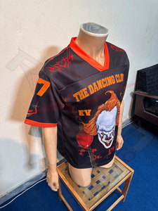Custom Streetwear Fashion Jersey Oversized Sports Style T-Shirt Wholesale Unisex <b>Hip</b> Hop Mesh Anti-Bacterial 100% Polyester - Product Image 5