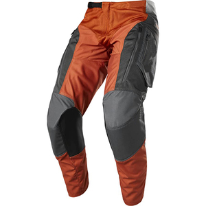Pantalon de moto respirant pour homme, color-block, orange, gris, noir, polyester, nylon, toutes saisons, équipement moto adulte - Product Image 1