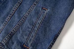 เสื้อแจ็คเก็ตยีนส์ผู้ชาย แจ็คเก็ตเดนิมติดกระดุมด้านหน้า คุณภาพสูง แจ็คเก็ตยีนส์ขาดๆ ขายออนไลน์ แฟชั่นอินเทรนด์ - Product Image 6