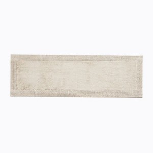 White Microfiber Modern Bath <b>Mat</b> Rectangle Non-Slip Rubber Backing Woven Hotel & Home Use - Product Image 1