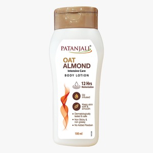 Loción Corporal de Cuidado Intensivo Patanjali con Avena y Almendras – Humectante Herbal con Aceite de Almendras, Avena, Aloe Vera, Aceite de Coco y Miel - Product Image 1