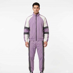 Ensemble de survêtement coupe-vent 2 pièces personnalisé en polyester avec fermeture éclair pour homme – Collection été – Ensemble de jogging coupe-vent du fabricant - Product Image 1