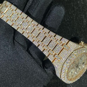 Relojes de Lujo Hechos a Mano, Unisex, Clásicos, Estilo Hip Hop, Mecánicos Automáticos, de Acero Inoxidable, con Cristal de Zafiro, 100 Unidades - Product Image 3