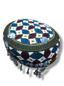 Nuevo Diseño, Gorro Étnico Vintage para Fiestas, Gorro Tribal Informal para Mujer, Gorro Afgano para Adultos, Poliéster/Algodón - Product Image 5