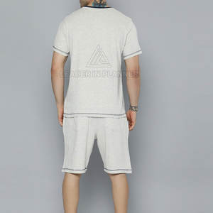 ชุดเซ็ตเสื้อผ้ากีฬาผู้ชายสีพื้นสำหรับฤดูร้อน ชุดเซ็ตเสื้อผ้ากีฬาผู้ชายขายส่ง ชุดเซ็ตเสื้อผ้ากีฬาผู้ชายระบายอากาศสำหรับฤดูร้อน - Product Image 3