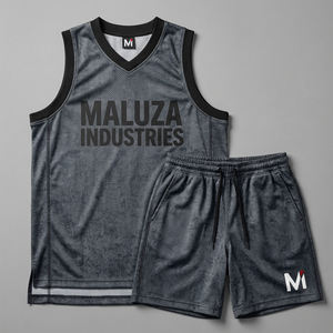 Uniforme de Baloncesto Personalizado, Conjunto de Equipo Transpirable de Malla, Jersey y Pantalones Cortos de Entrenamiento Profesional, Maluza Industries Elite Sport Wear Global - Product Image 1