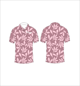 Polo personnalisé à imprimé feuilles tropicales, manches courtes, décontracté, pour le golf, le tennis, l'été, vêtements d'équipe - Product Image 1