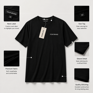 T-shirt Homme Col Rond Anti-Plis en Coton 200 g/m² Personnalisé avec Logo, Tricoté, Imprimé Numérique, Vente en Gros - Product Image 5