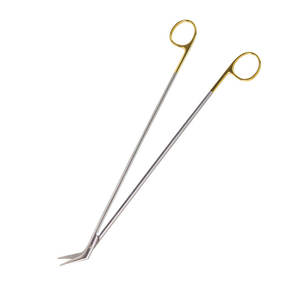 Ciseaux chirurgicaux Debakey-Potts, meilleurs instruments de cardiologie pour la chirurgie vasculaire, design léger et angulaire par Grip Surgical - Product Image 2