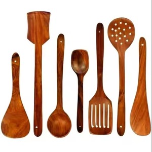 Ensemble de Cuillères et Fourchettes à Salade en Bois de Haute Qualité, Ustensiles de Cuisine en Bois Naturel, Ensemble d'Outils de Service pour Salade - Product Image 5