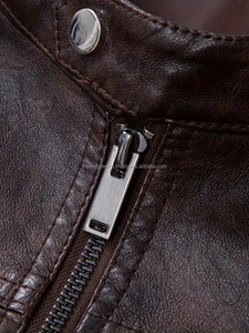 Vestes tendance en cuir véritable de coupe régulière pour hommes Veste tendance en cuir de qualité supérieure pour hommes - Product Image 3