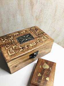 Low Price Wooden Jewelry Storage <b>Box</b> for Precious Accessories, Keepsakes and <b>Small</b> Treasures with Beautiful Vintage - Product Image 5