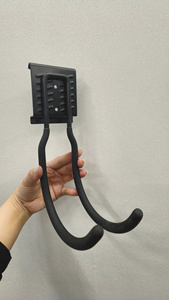 OEM Vietnam Large Double <b>J</b> <b>Hook</b> for Home Organization, Garage & Workshop Storage, Heavy Duty Steel Wall Mount Black GAPGAR005 - Product Image 2