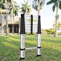 Échelle télescopique multifonctionnelle en acier inoxydable, échelle d'ingénierie, échelle pliante