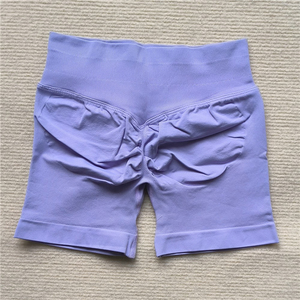 Shorts de sport taille haute sur mesure de qualité supérieure pour femmes, en coton et élasthanne respirants, séchage rapide, conçus pour le yoga et le fitness - Product Image 5