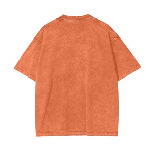 เสื้อยืดคอตตอนวินเทจพรีเมียมทรงโอเวอร์ไซส์ แขนสั้น คอกลม พิมพ์ลาย สไตล์สตรีทแวร์ ล้างสีแบบแอซิดวอช สำหรับผู้ชาย - Product Image 2