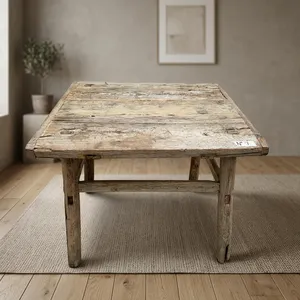 Vintage <b>Rustic</b> Wooden Side <b>Table</b> Handcrafted Reclaimed <b>Wood</b> Coffee End <b>Table</b> Farmhouse Furniture Living Room Bedroom Furniture - Product Image 5