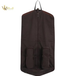 Bolsa para Ropa de Cuero Genuino Premium, Hecha a Mano, con Cierre de Cremallera Resistente, para Trajes, Viajes de Negocios, Casual, Venta al Por Mayor - Product Image 2